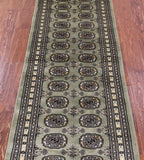 Bokhara Hand Knotted Wool Runner Rug - 2' 4" X 6' 8" - Golden Nile