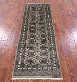 Signed Bokhara Hand Knotted Wool Runner Rug - 2' 4" X 6' 8" - Golden Nile