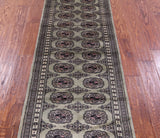 Bokhara Hand Knotted Wool Runner Rug - 2' 1" X 6' 1" - Golden Nile