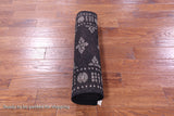 Black Bokhara Handmade Wool Runner Rug - 2' 7" X 9' 5" - Golden Nile