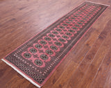 Bokhara Hand Knotted Wool Runner Rug - 2' 7" X 10' 2" - Golden Nile