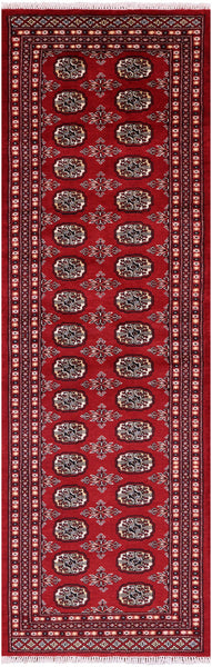 Bokhara Hand Knotted Wool Runner Rug - 2' 7" X 8' 6" - Golden Nile