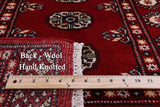 Bokhara Hand Knotted Wool Runner Rug - 2' 7" X 13' 7" - Golden Nile