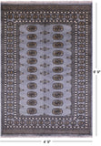 Bokhara Hand Knotted Wool Rug - 4' 9" X 6' 9" - Golden Nile