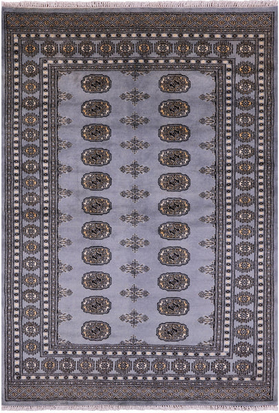 Bokhara Hand Knotted Wool Rug - 4' 9" X 6' 9" - Golden Nile