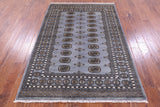Bokhara Hand Knotted Wool Rug - 4' 9" X 6' 9" - Golden Nile