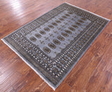Bokhara Hand Knotted Wool Rug - 4' 9" X 6' 9" - Golden Nile
