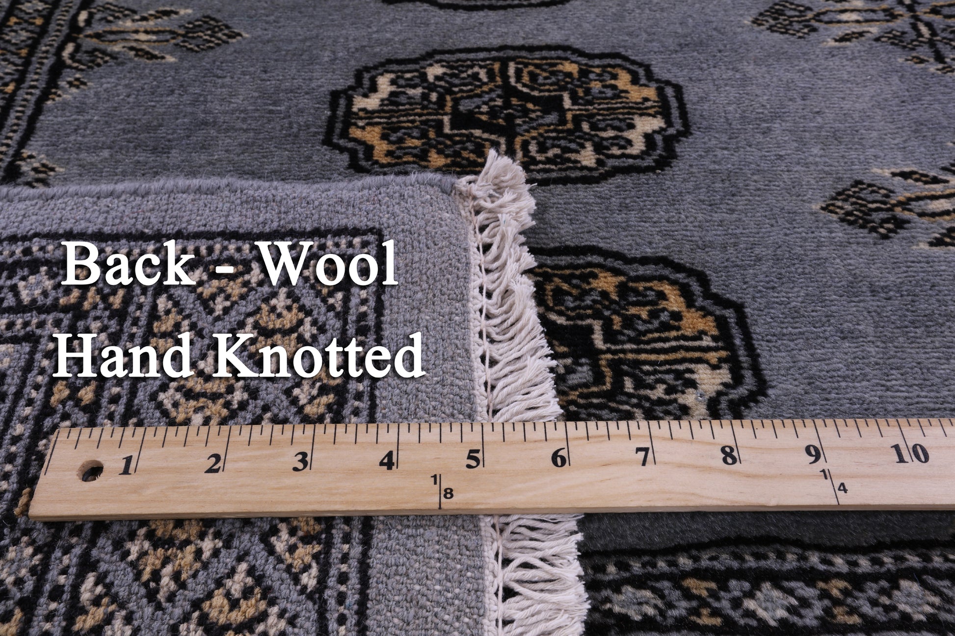 Bokhara Hand Knotted Wool Rug - 4' 9" X 6' 9" - Golden Nile
