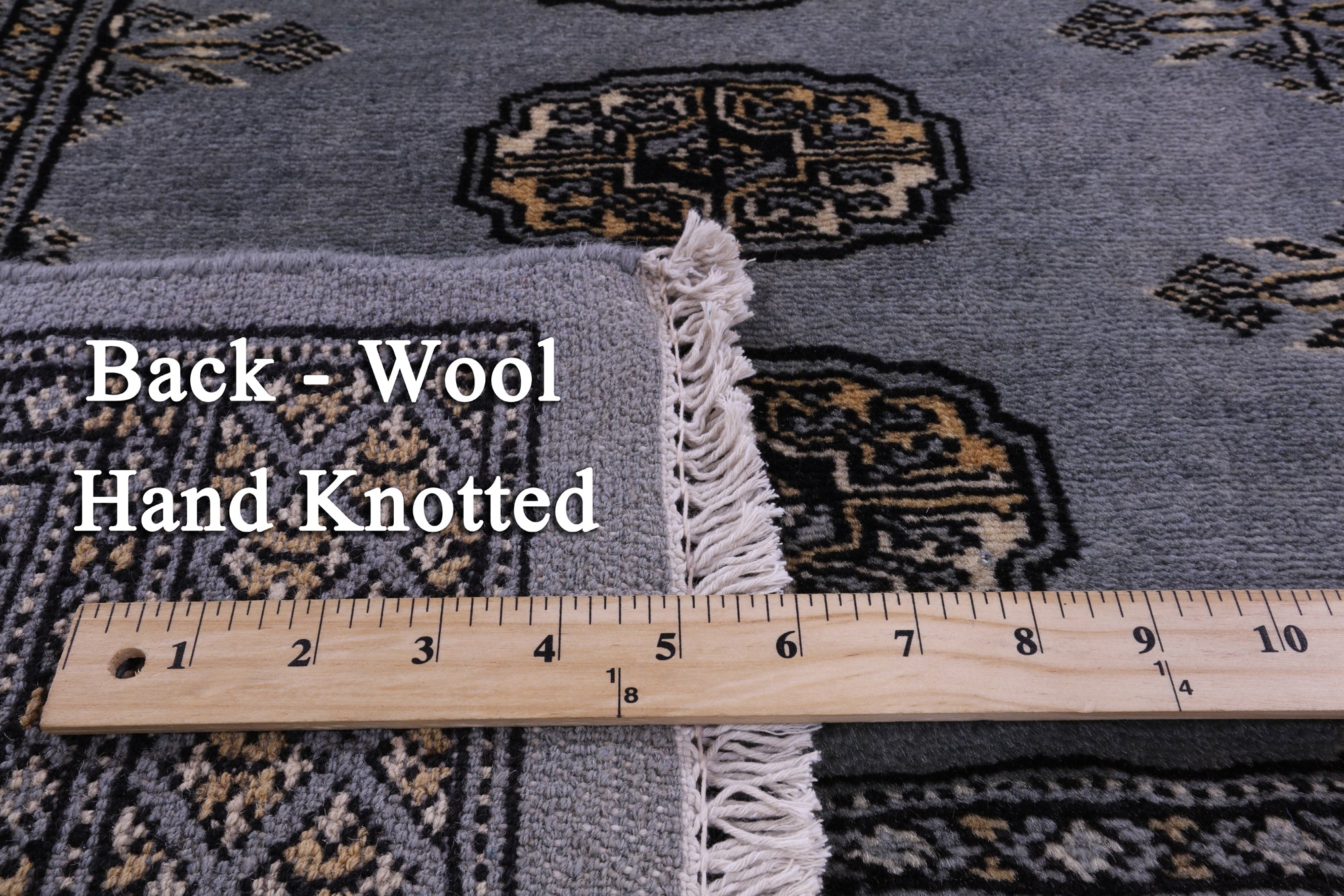 Bokhara Hand Knotted Wool Rug - 4' 9" X 6' 9" - Golden Nile