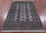 Bokhara Hand Knotted Wool Rug - 4' 8" X 6' 9" - Golden Nile