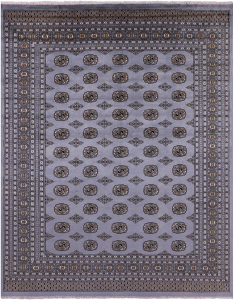Bokhara Hand Knotted Wool Rug - 8' 0" X 9' 10" - Golden Nile