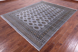 Bokhara Hand Knotted Wool Rug - 8' 0" X 9' 10" - Golden Nile