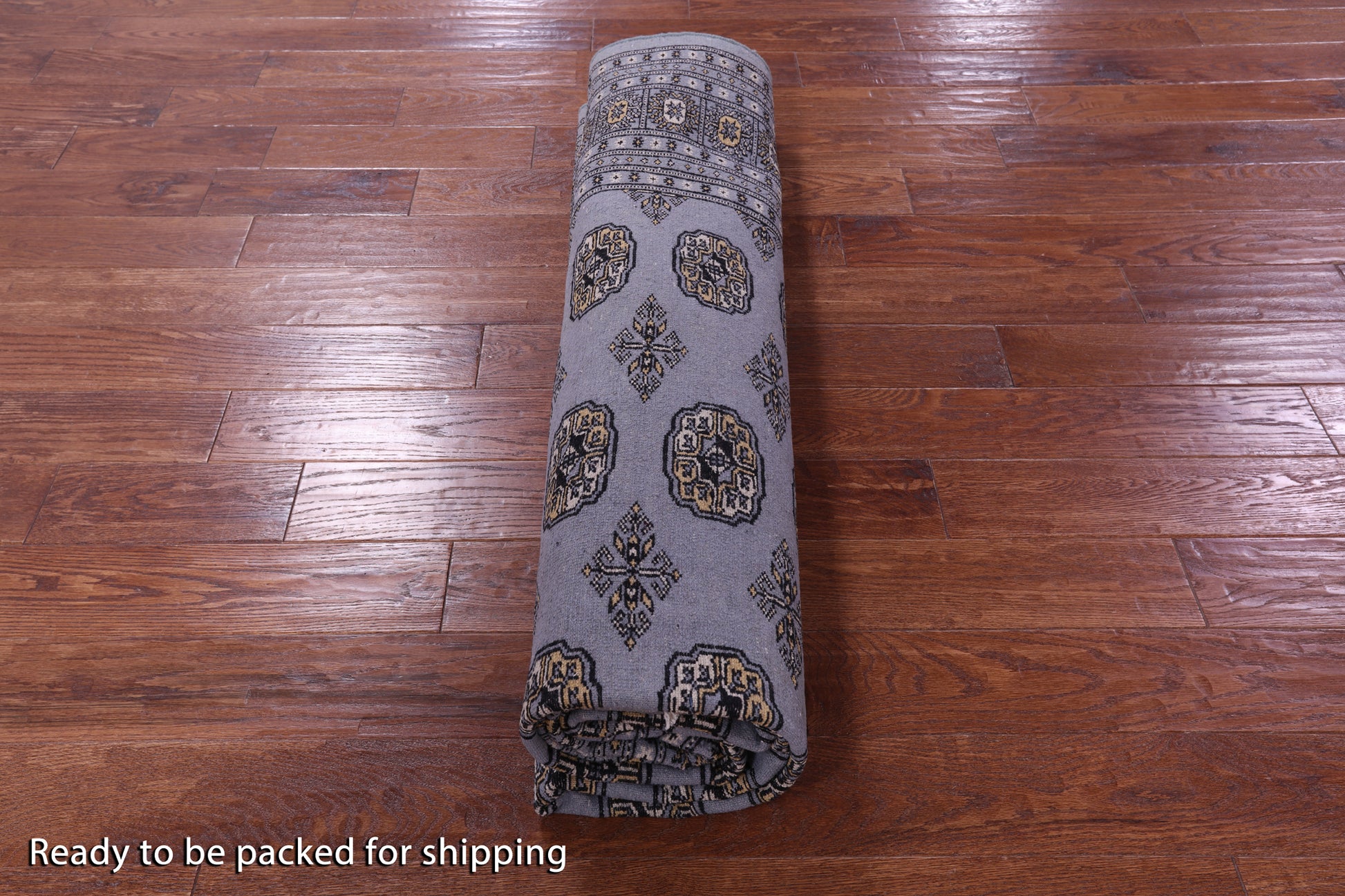 Bokhara Hand Knotted Wool Rug - 8' 0" X 9' 8" - Golden Nile