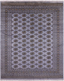 Bokhara Hand Knotted Wool Rug - 8' 0" X 9' 8" - Golden Nile