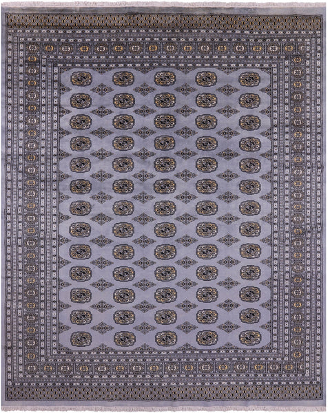 Bokhara Hand Knotted Wool Rug - 8' 0" X 9' 8" - Golden Nile