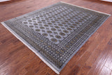 Bokhara Hand Knotted Wool Rug - 8' 0" X 9' 8" - Golden Nile