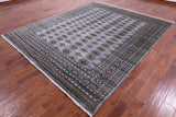 Bokhara Hand Knotted Wool Rug - 8' 1" X 9' 10" - Golden Nile