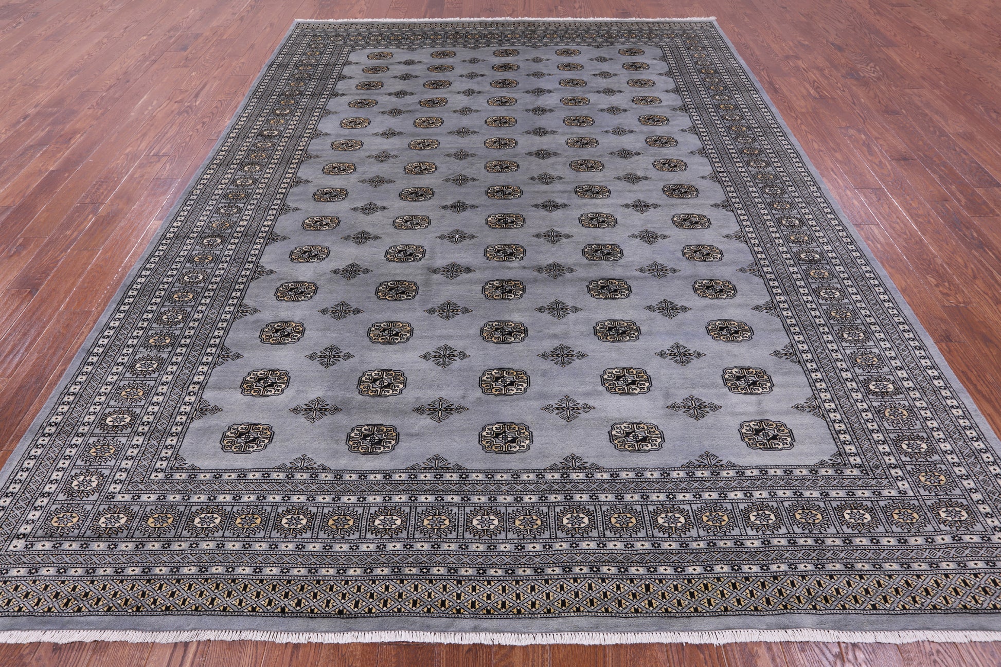Bokhara Handmade Wool Rug - 9' 1" X 11' 9" - Golden Nile