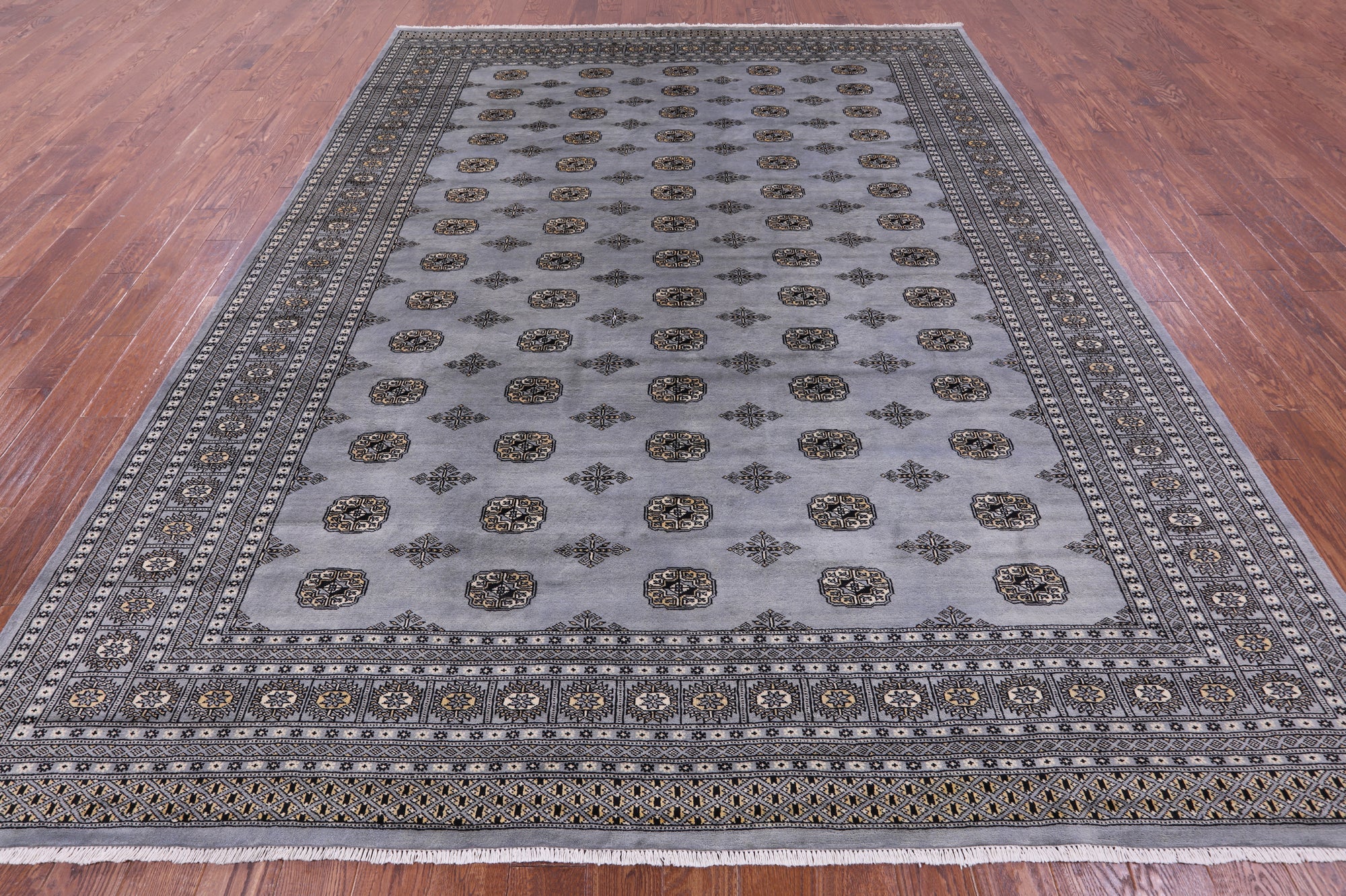 Bokhara Handmade Wool Rug - 9' 1" X 11' 9" - Golden Nile