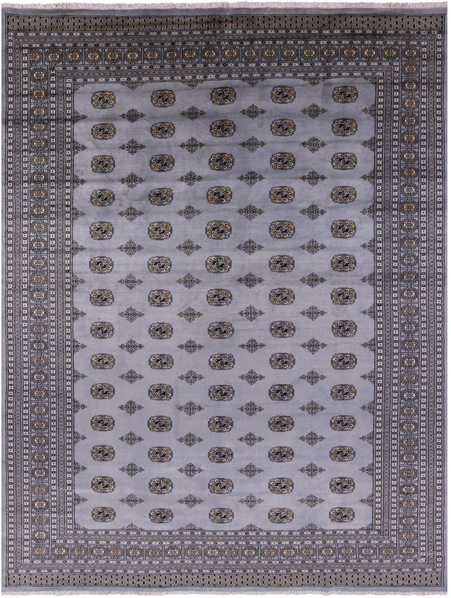 Bokhara Handmade Wool Rug - 9' 1" X 11' 9" - Golden Nile