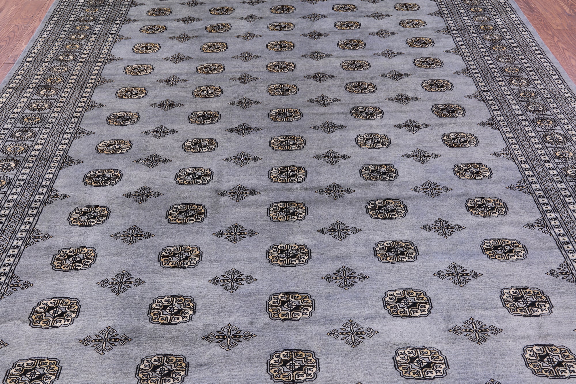 Bokhara Handmade Wool Rug - 9' 1" X 11' 9" - Golden Nile