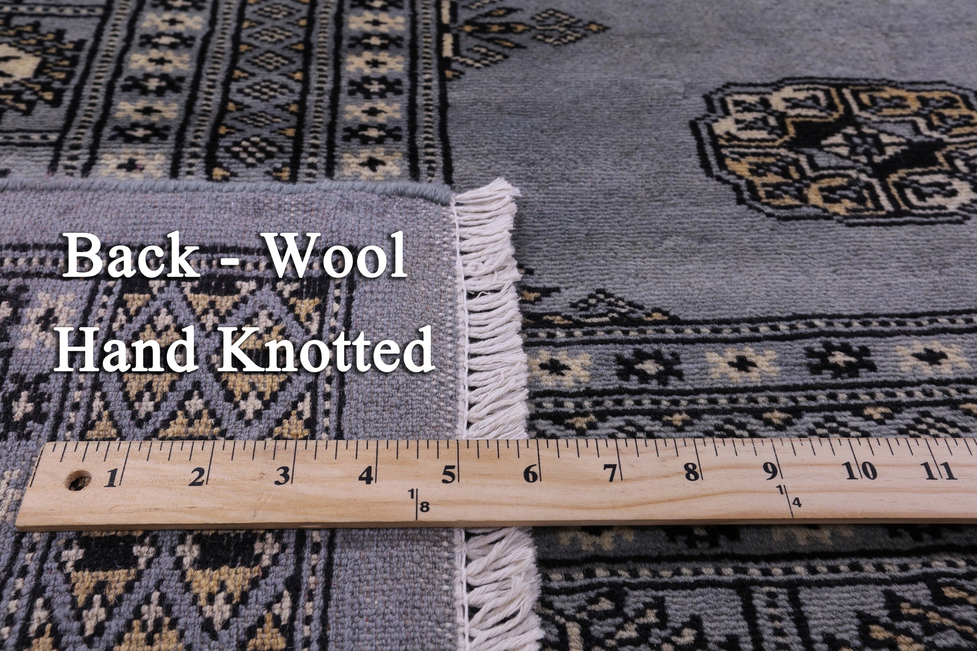 Bokhara Handmade Wool Rug - 9' 1" X 11' 9" - Golden Nile