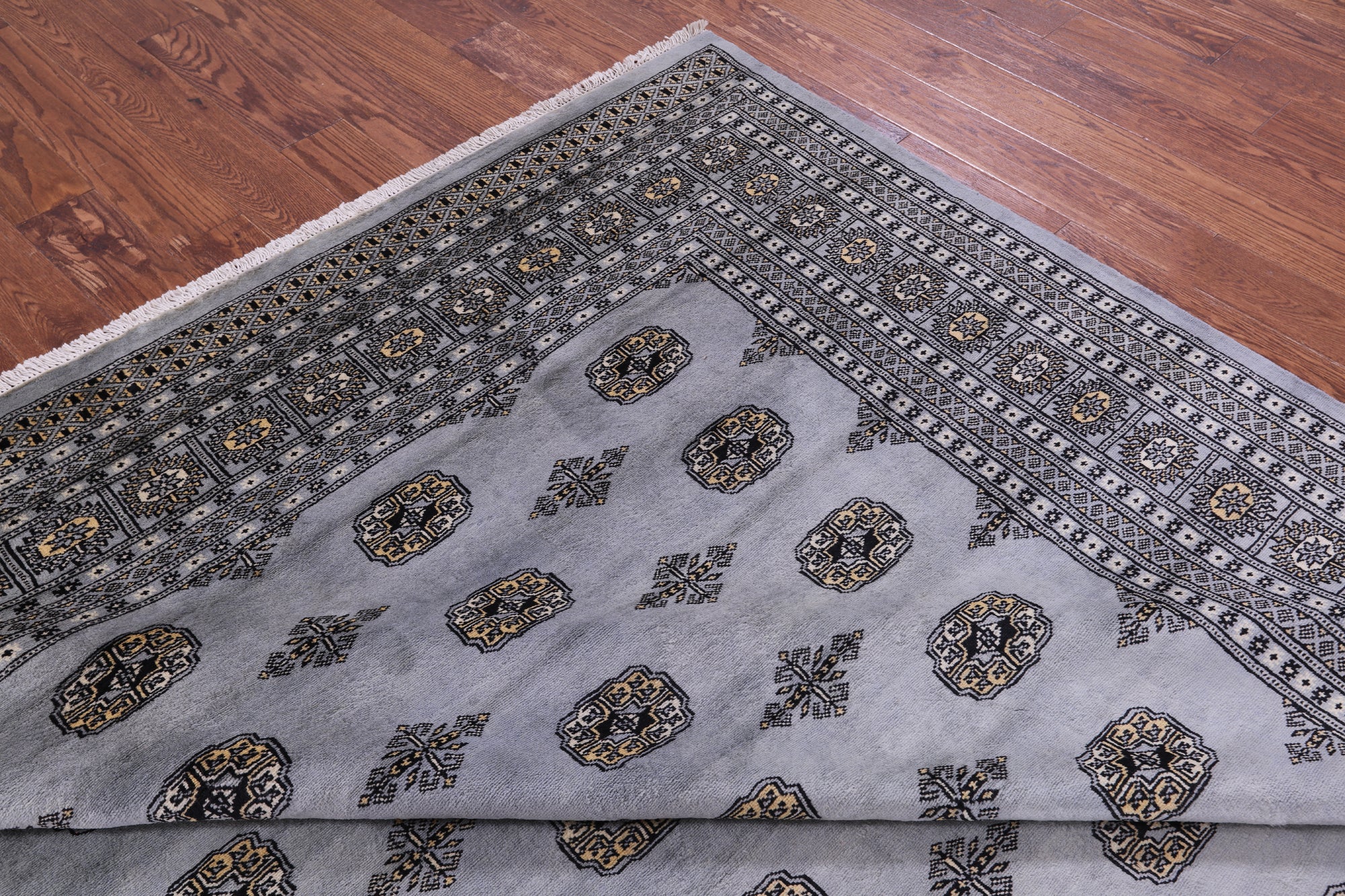 Bokhara Handmade Wool Rug - 9' 1" X 11' 9" - Golden Nile