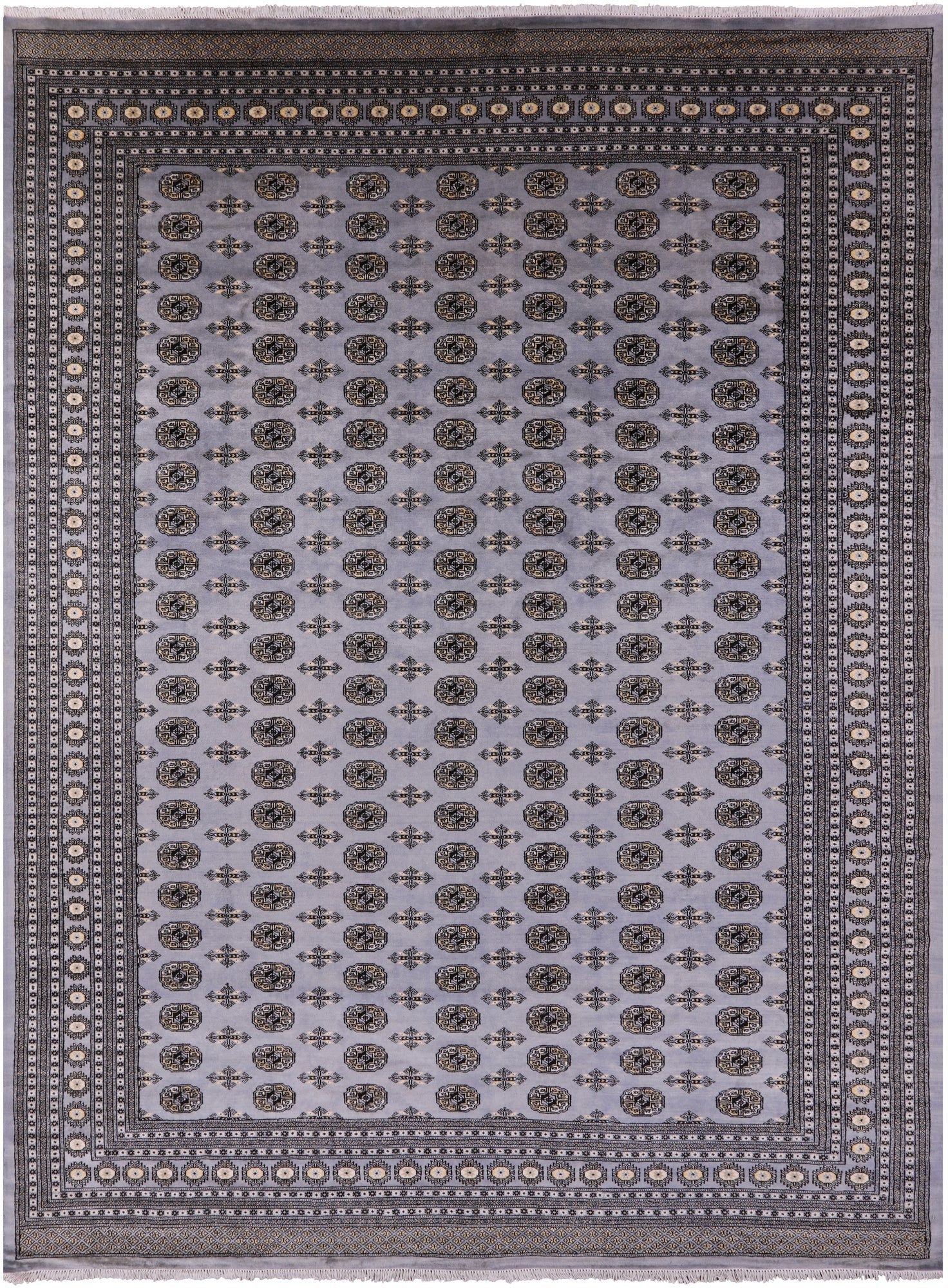 Bokhara Hand Knotted Wool Rug - 10' 2" X 13' 7" - Golden Nile