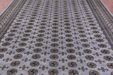 Bokhara Hand Knotted Wool Rug - 10' 2" X 13' 7" - Golden Nile