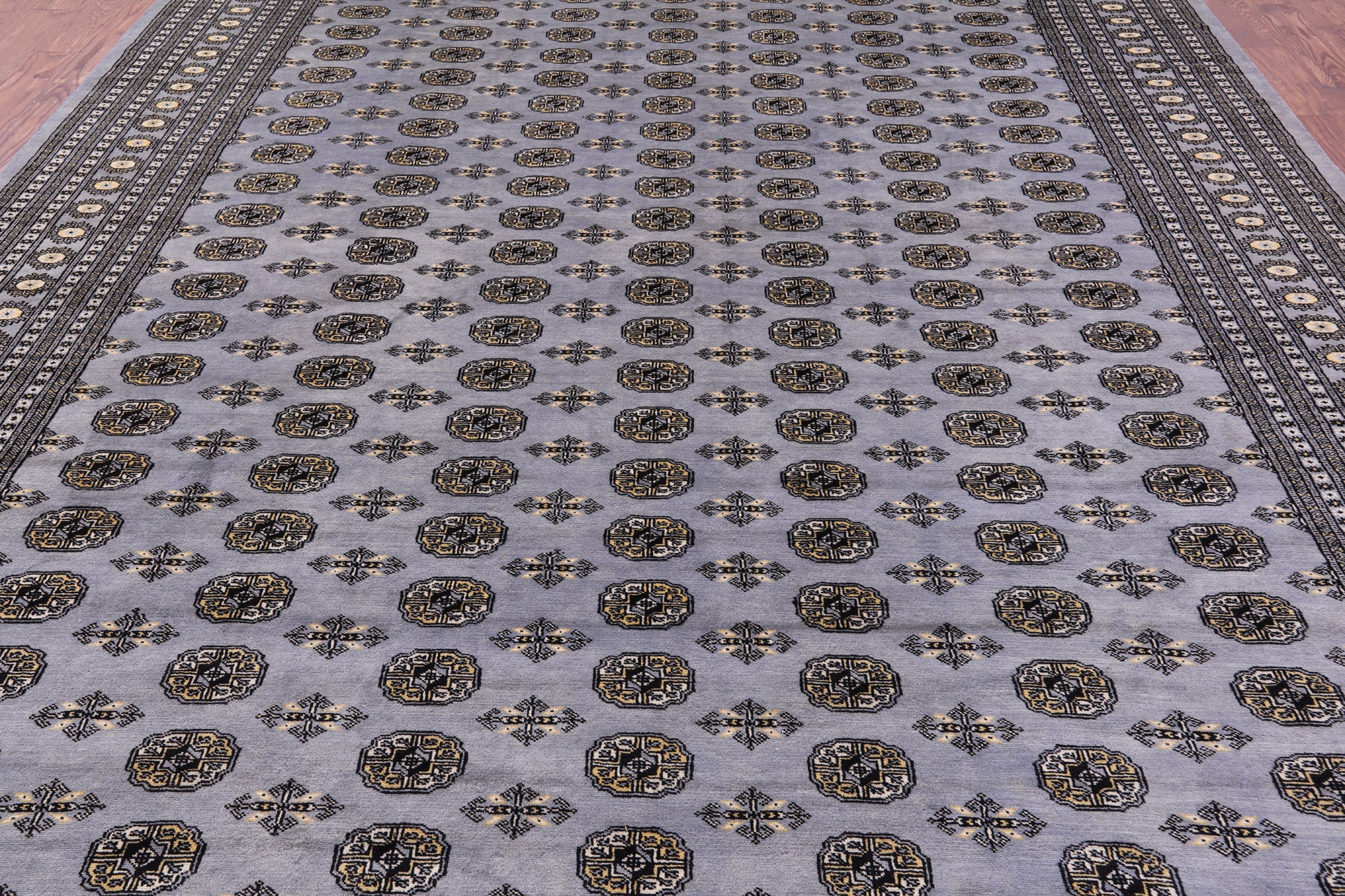 Bokhara Hand Knotted Wool Rug - 10' 2" X 13' 7" - Golden Nile