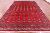 Bokhara Hand Knotted Wool Rug - 10' 2" X 13' 9" - Golden Nile