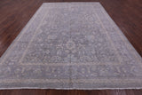Grey Turkish Oushak Hand Knotted Wool Rug - 9' 10" X 13' 7" - Golden Nile