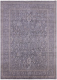 Grey Turkish Oushak Hand Knotted Wool Rug - 9' 10" X 13' 7" - Golden Nile