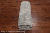 Grey Turkish Oushak Hand Knotted Wool Rug - 9' 10" X 13' 7"