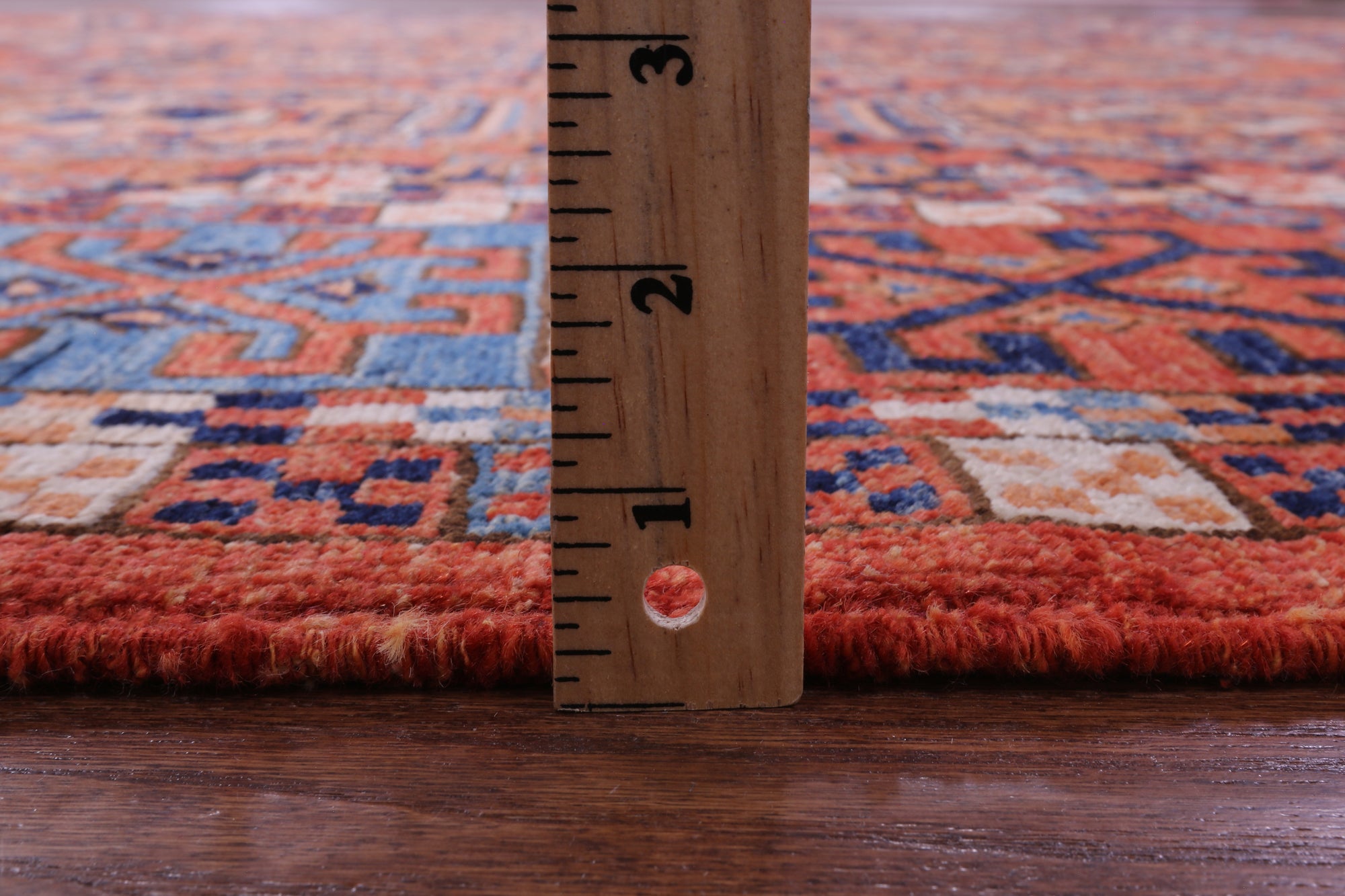 Red Turkmen Ersari Hand Knotted Wool Rug - 8' 1" X 10' 7" - Golden Nile