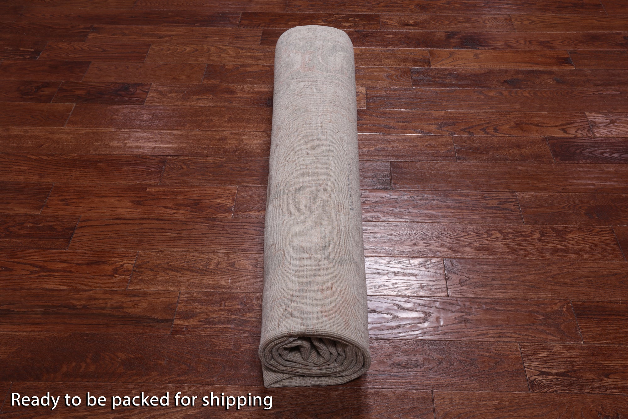 Ivory Turkish Oushak Hand Knotted Wool Rug - 7' 10" X 10' 1"