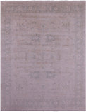 Ivory Turkish Oushak Hand Knotted Wool Rug - 7' 10" X 10' 1" - Golden Nile