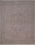 Ivory Turkish Oushak Hand Knotted Wool Rug - 7' 10" X 10' 1"