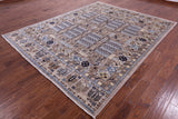 Turkmen Ersari Handmade Wool Rug - 7' 10" X 9' 11" - Golden Nile