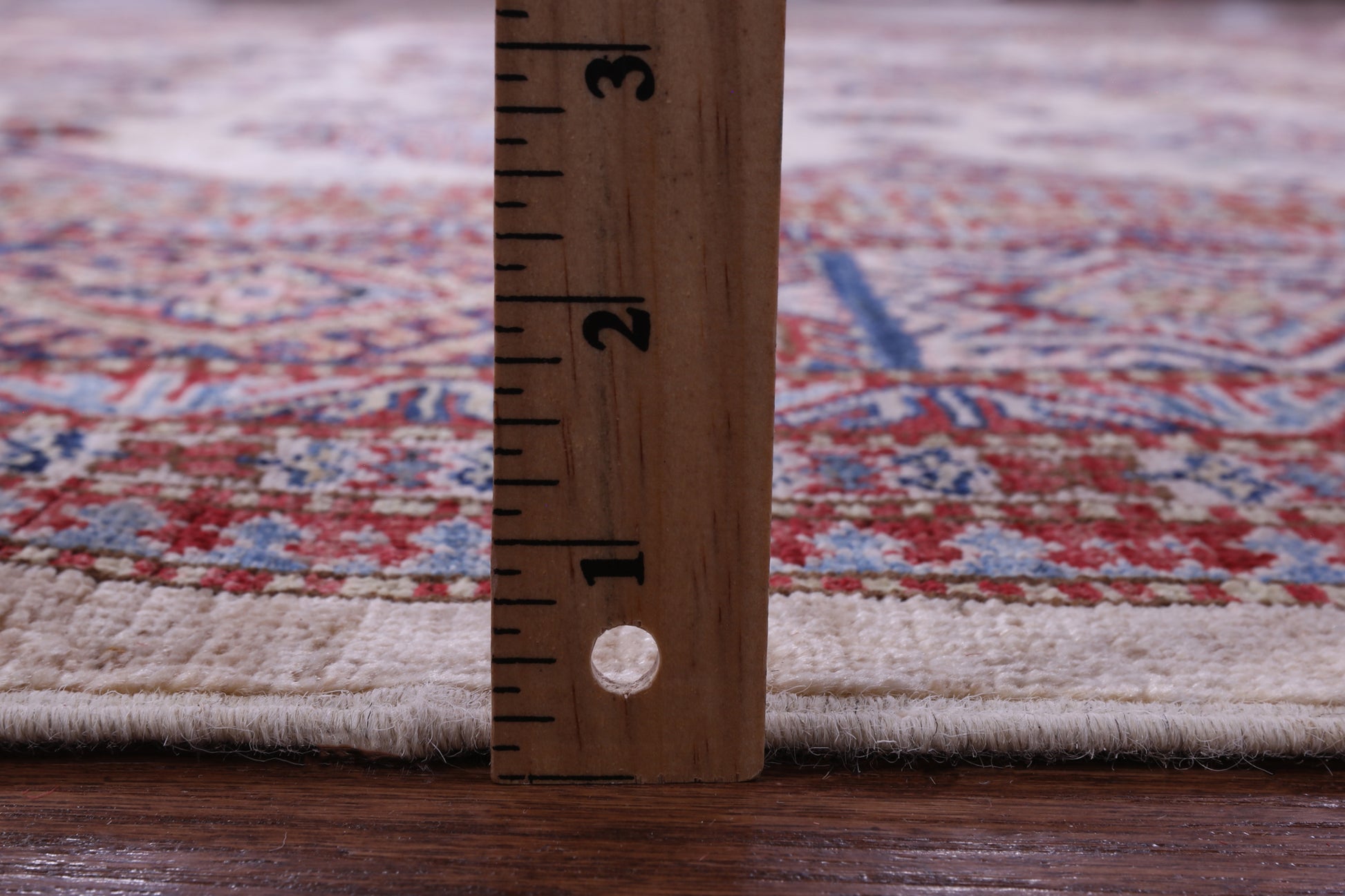 Ivory Super Kazak Hand Knotted Wool Rug - 7' 11" X 9' 8" - Golden Nile