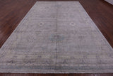 Grey Turkish Oushak Hand Knotted Wool Rug - 9' 9" X 14' 3" - Golden Nile