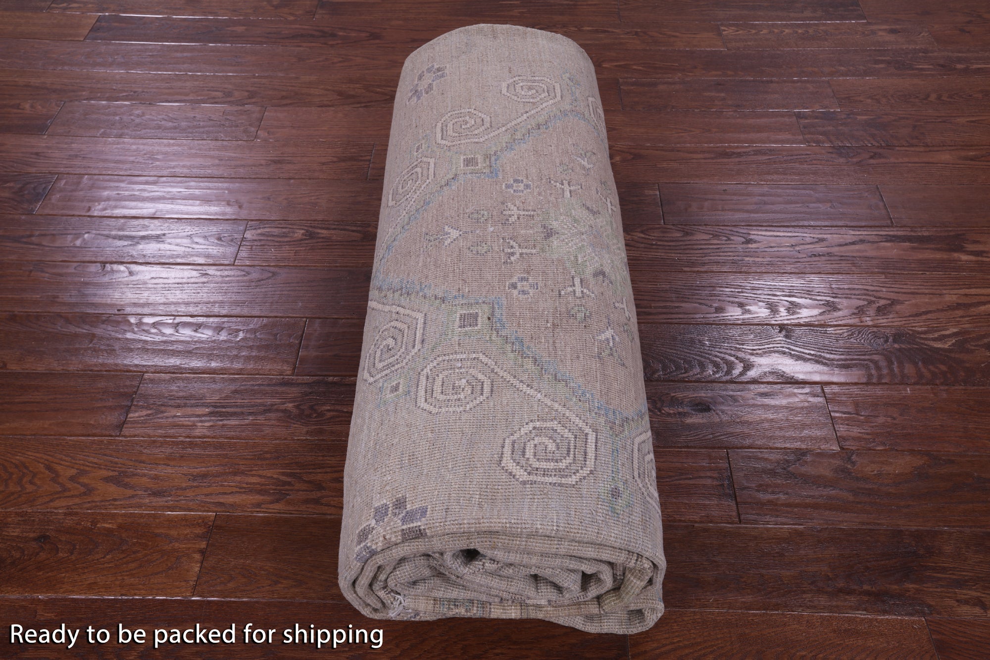 Grey Turkish Oushak Hand Knotted Wool Rug - 9' 9" X 14' 3" - Golden Nile