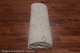 Grey Turkish Oushak Hand Knotted Wool Rug - 9' 9" X 14' 3"