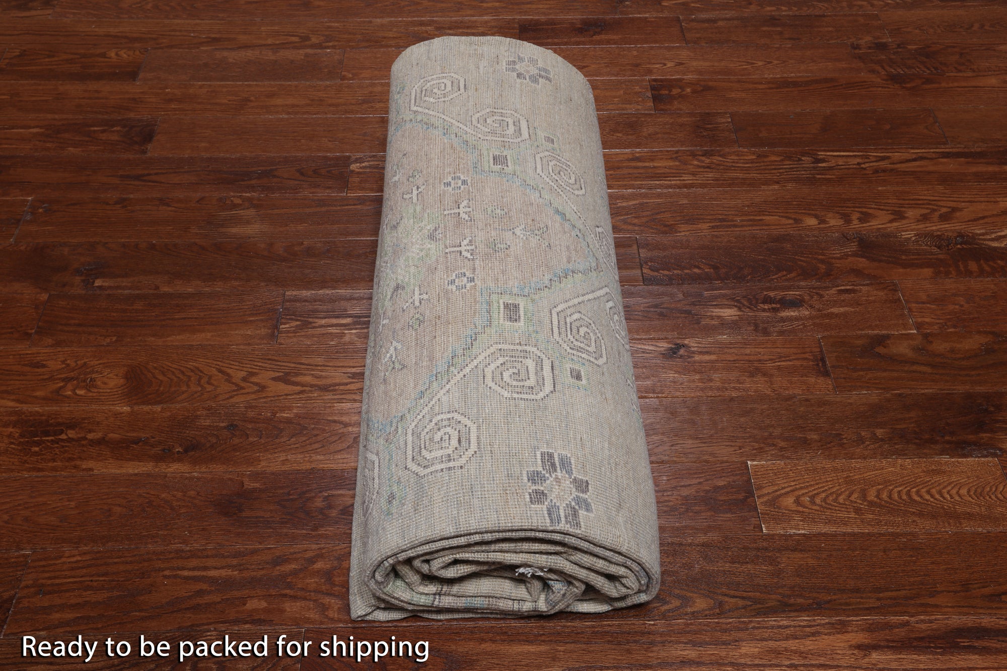 Grey Turkish Oushak Hand Knotted Wool Rug - 9' 9" X 14' 3"