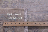 Grey Turkish Oushak Hand Knotted Wool Rug - 9' 9" X 14' 3" - Golden Nile