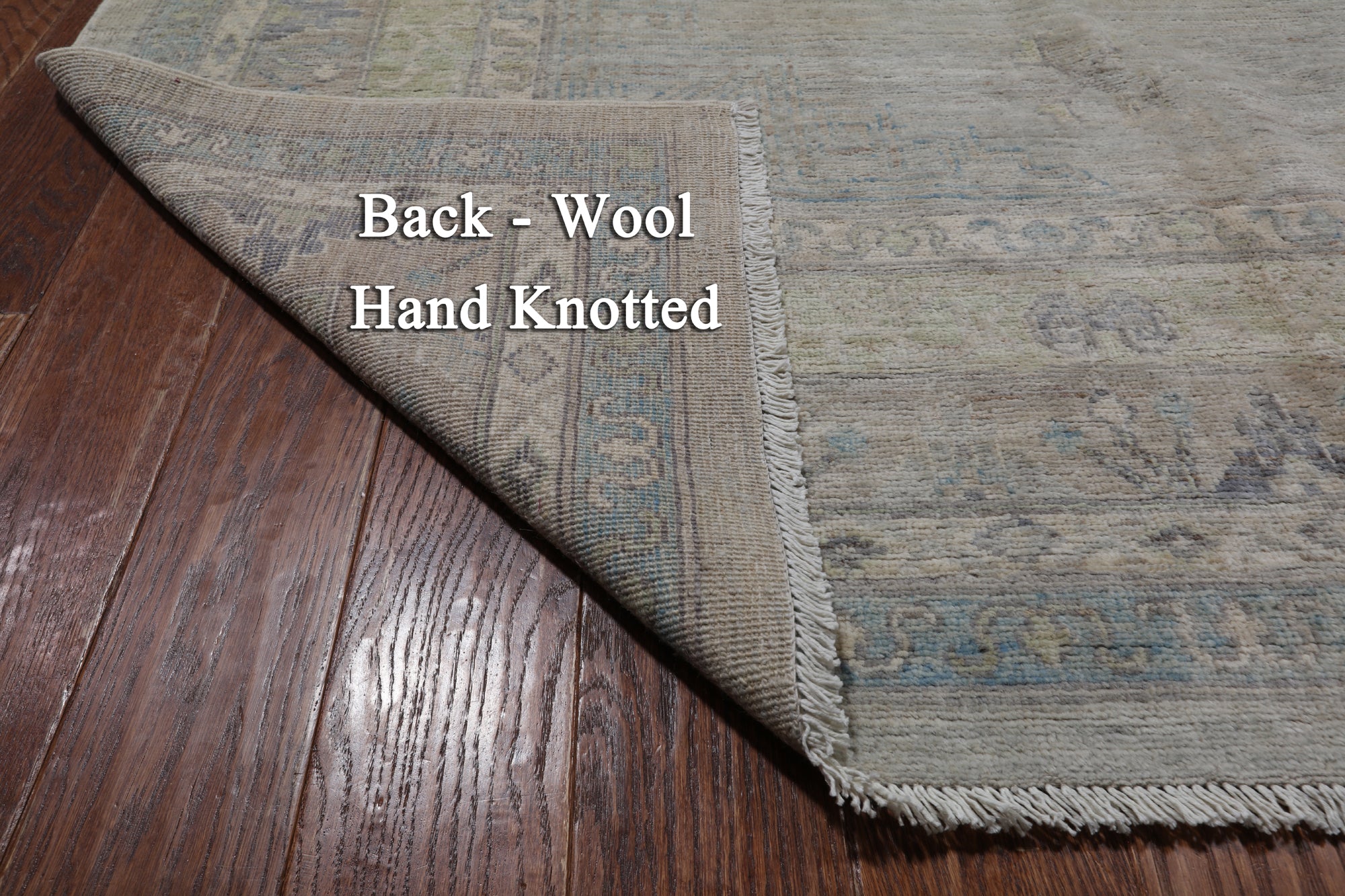 Grey Turkish Oushak Hand Knotted Wool Rug - 9' 9" X 14' 3"