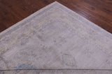 Grey Turkish Oushak Hand Knotted Wool Rug - 9' 9" X 14' 3" - Golden Nile