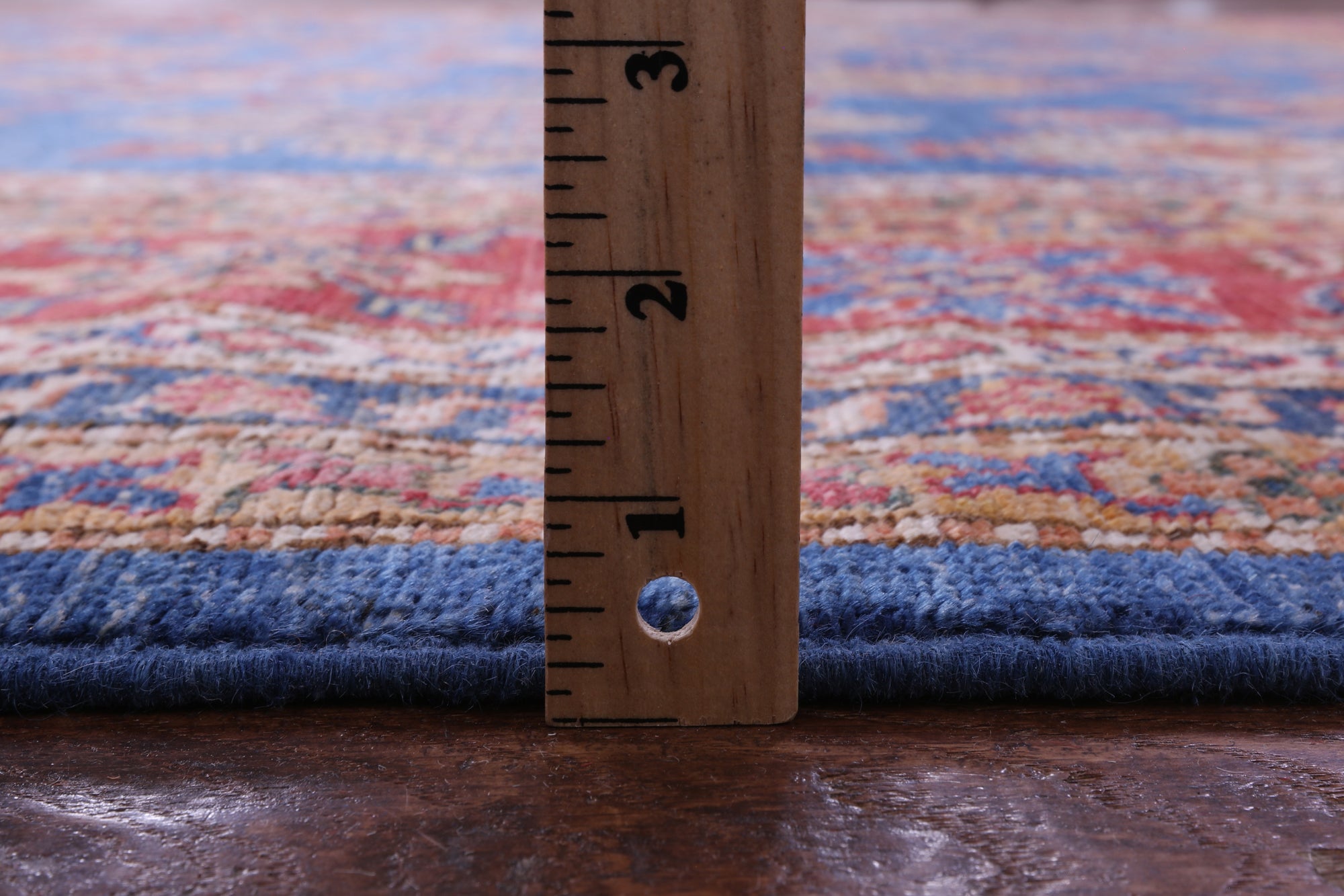 Blue Super Kazak Hand Knotted Wool Rug - 8' 11" X 12' 0" - Golden Nile