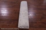 Ivory Turkish Oushak Hand Knotted Wool Rug - 9' 1" X 11' 9" - Golden Nile