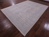 Ivory Turkish Oushak Hand Knotted Wool Rug - 9' 1" X 11' 9" - Golden Nile